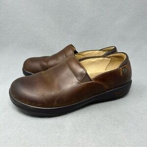 Alegria Womens Kel-6201 Oiled Brown Casual Flats EUR 40/US 9.5-10.